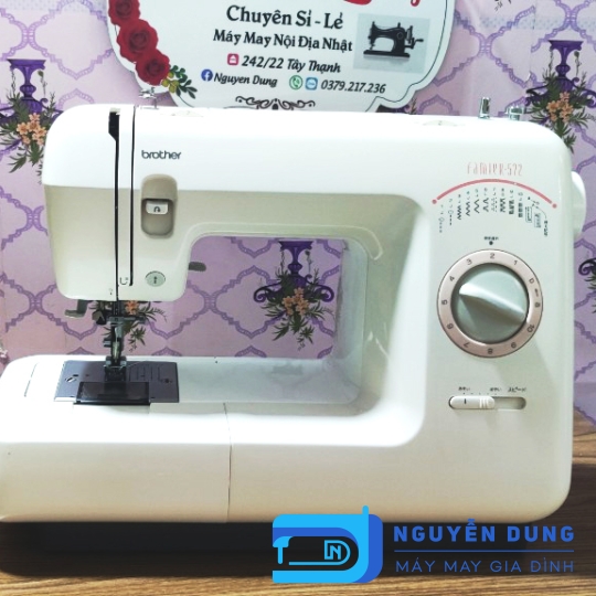 MÁY MAY NHẬT - MÁY MAY GIA  ĐÌNH ĐA NĂNG BROTHER FAMIER 572