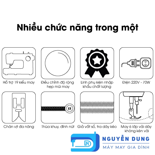 Máy may NCC Gia Đình K35H